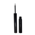 Black eyeliner pen with cap on a white background