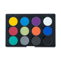 12 Makeup palette with various colors 